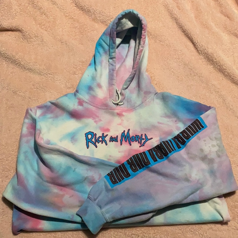 Rick and north tie dye hoodie